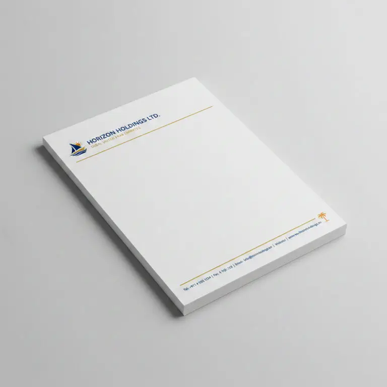 A5 Letterhead Printing 120 GSM Wood Free Paper Dubai