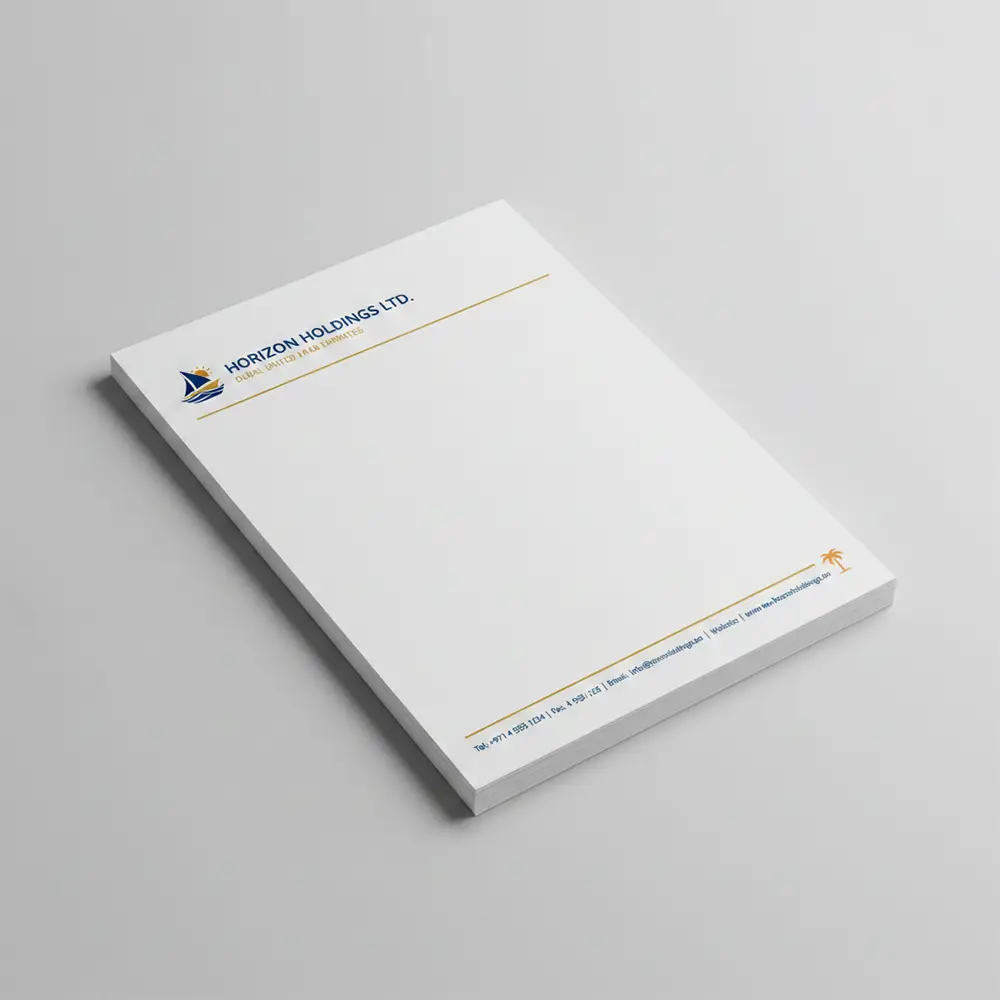 A5 Letterhead Printing 120 GSM Wood Free Paper Dubai