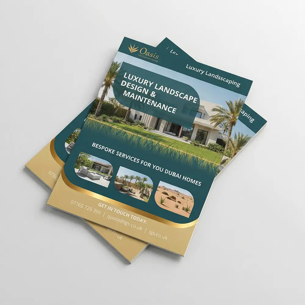 A4 Flyer Printing Economy 135 GSM Glossy Dubai