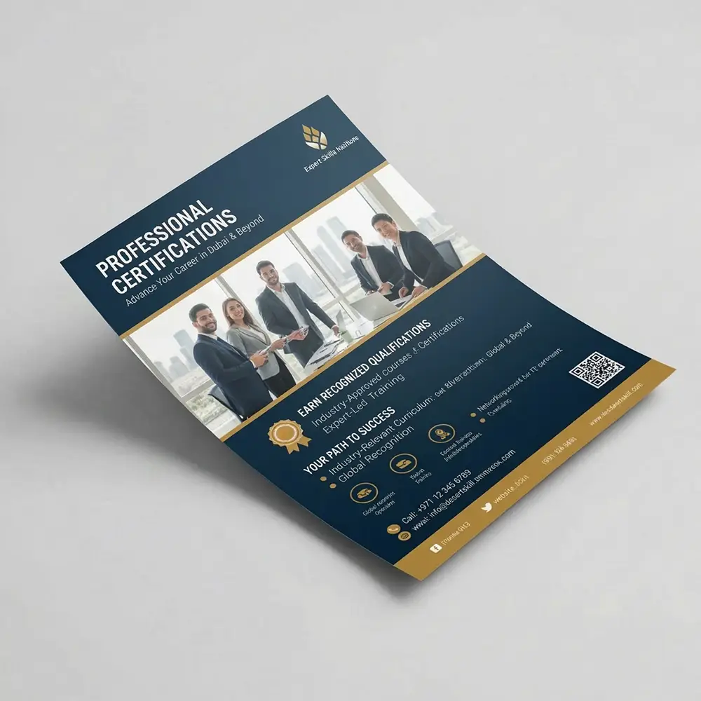 A6 Flyer Printing Economy 135 GSM Glossy Dubai
