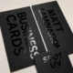 Business Cards with Matt Lamination and Spot UV Finish Dubai UAE