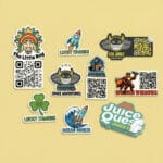custom shape stickers Dubai