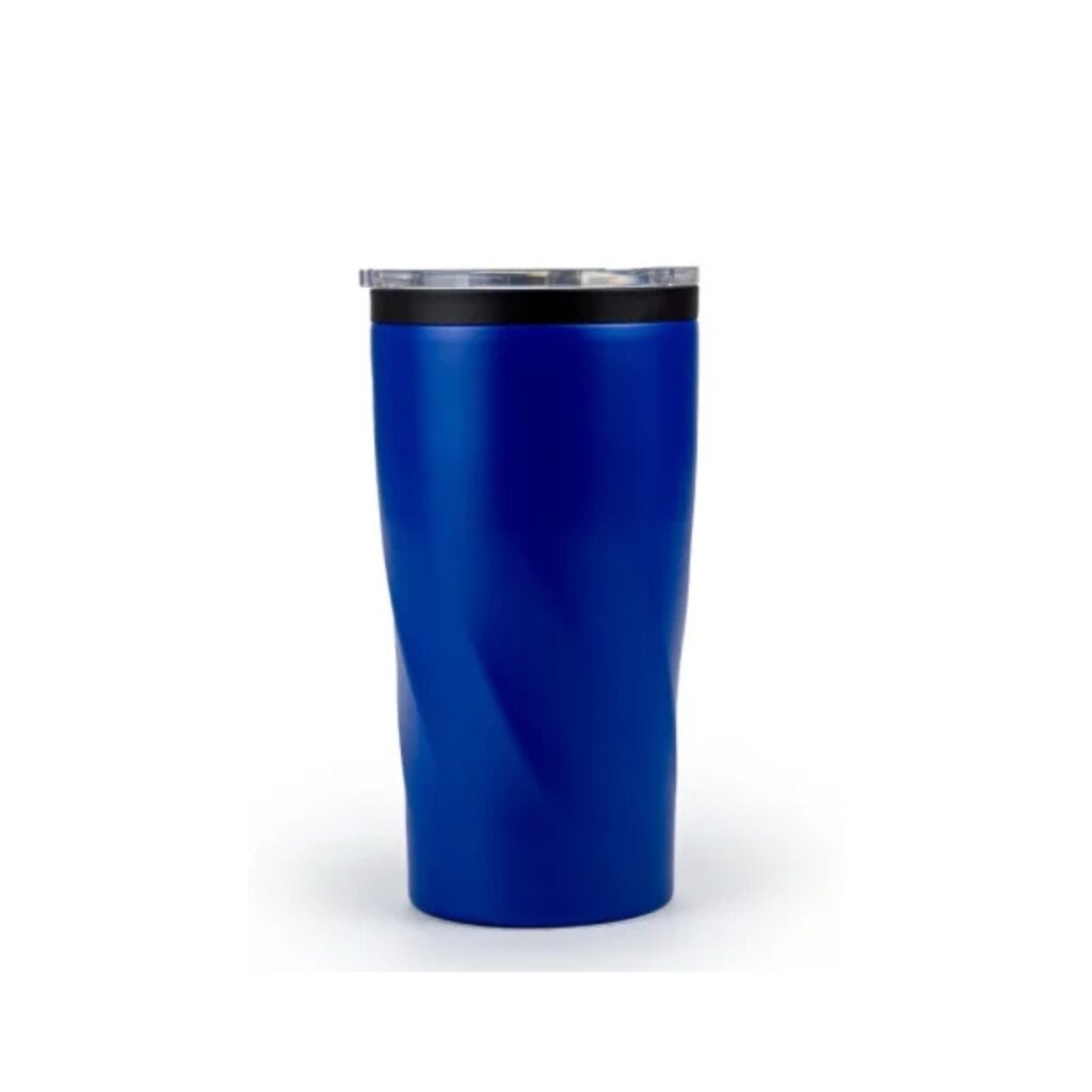 Double Wall SS Tumblers with PP Interior and Transparent Lid 580ml