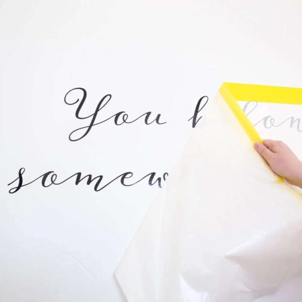 Wall Vinyl Lettering