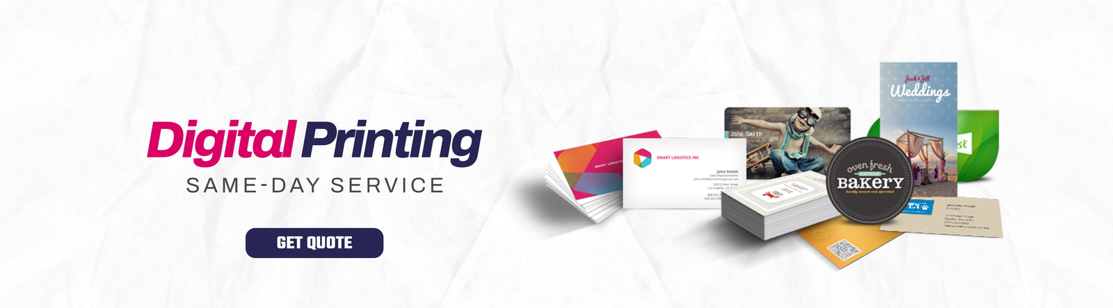Digital printing services Dubai UAE business cards flyers brochures same day printing Digital Desk