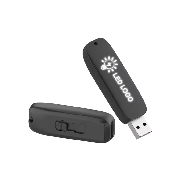 custom LED USB flash drive Dubai with light logo