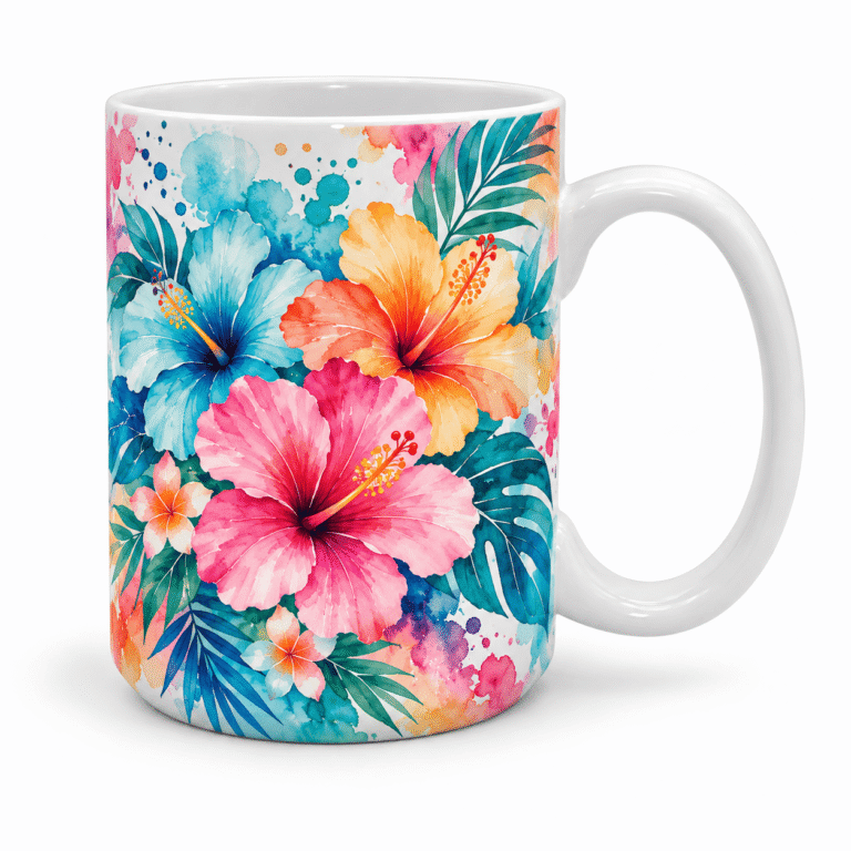 Custom Sublimation White Ceramic Mug 440ml Printing Dubai